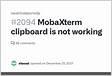 ﻿MobaXterm clipboard is not working 2094
